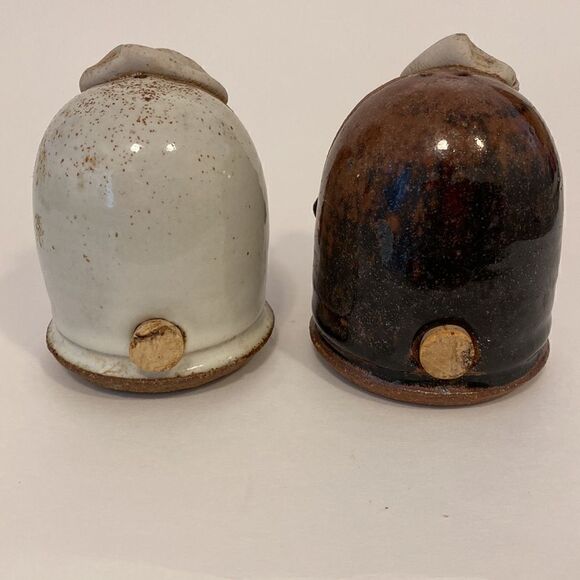 Funny Face Men Chef Hat Salt and Pepper Shakers - Picture 6 of 8